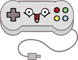 cute cartoon of a game controller