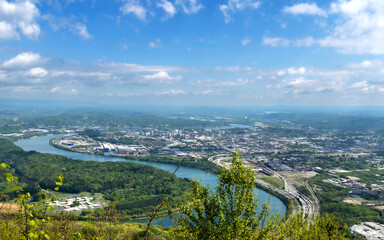 Obraz premium view of Tennessee River from Lookout Mountain
