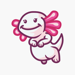Cute Pink Salamander