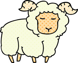 comic book style quirky cartoon ram