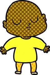 cartoon bald man