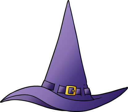 cartoon witch hat