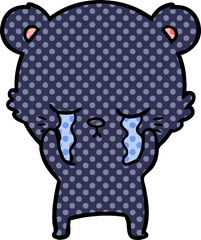 crying bear cartoon chraracter