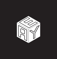 Obraz premium These designs are cube letter logo design 