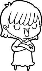 cartoon woman