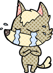 cartoon crying wolf