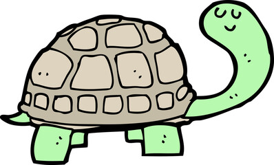 cartoon happy tortoise