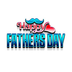 Happy Father's Day to all our fathers. Father's Day poster or flyer template on blue background. Happy International Father's Day. Billboard, Poster, Social Media, Greeting Card template.