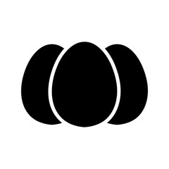Egg vector icon, breakfast food symbol color editable
