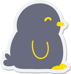 cute little penguin sticker