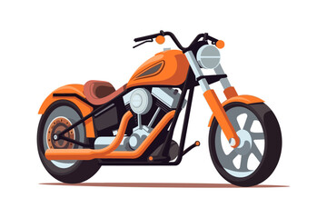 Fototapeta na wymiar illustration of a motorcycle isolated on white