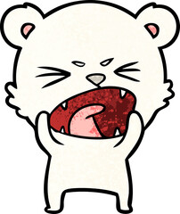 angry polar bear cartoon
