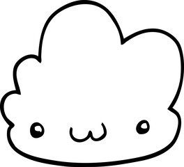 cute cartoon cloud