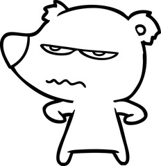 angry bear polar cartoon