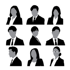 Business person silhouette 006
