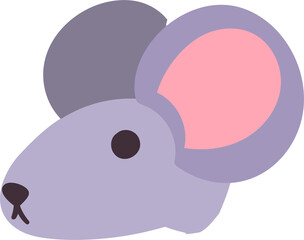 Mouse head drawing cartoon design