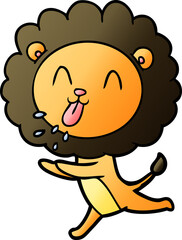 happy cartoon lion