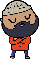 cartoon man with beard