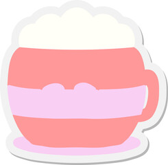 mug of hot chocolate sticker
