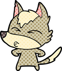 cartoon wolf whistling