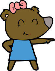 female bear cartoon