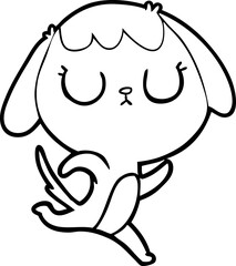 cute cartoon dog