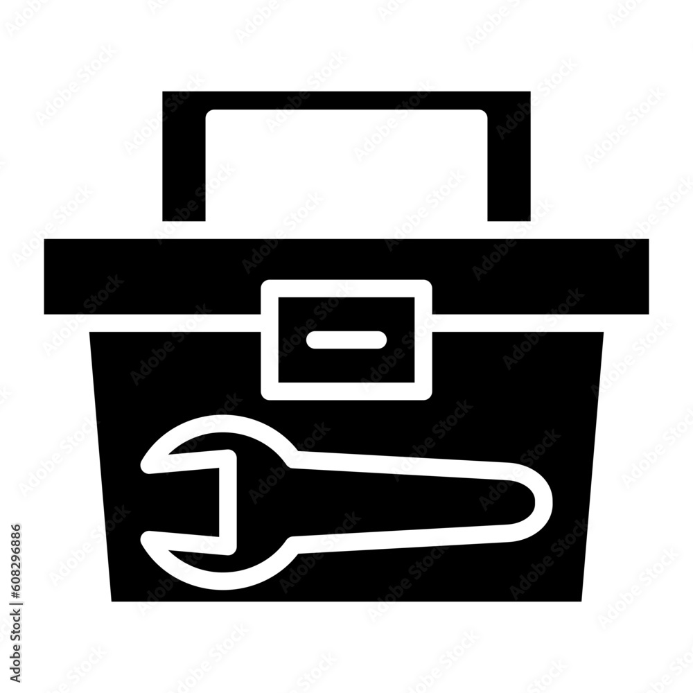 Poster vector design tool box icon style
