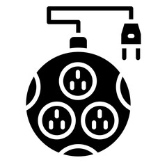 Vector Design Power Strip Icon Style