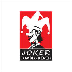 joker vector with joker writing (cool singles)