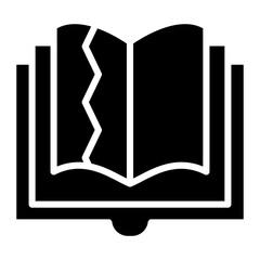 Vector Design Teared Book Icon Style