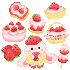 Pink Rabbit and Strawberry Bakery