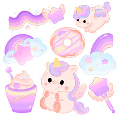 Fat Unicorn Pony and Dessert Bakery purple tone