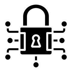Vector Design Data Encryption Icon Style