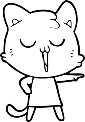 cartoon cat singing