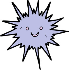 cartoon sea urchin