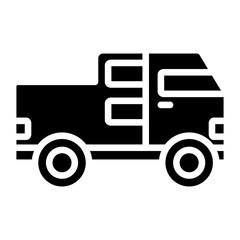 Vector Design Pickup Truck Icon Style