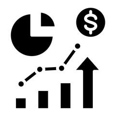 Vector Design Market Statistics Icon Style