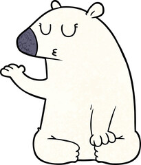 cartoon polar bear