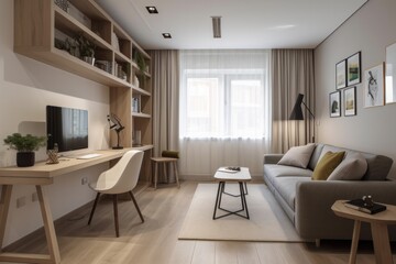 Fototapeta na wymiar Luxurious Elegant Living Room Decor. Generative AI