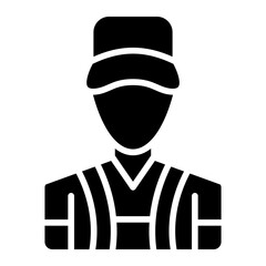 Vector Design Park Attendant Icon Style