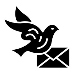 Vector Design Pigeon Post Icon Style
