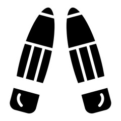 Vector Design Footsteps Icon Style