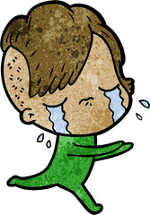 cartoon crying girl