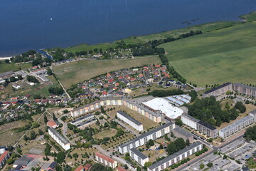 Seebad Ueckermünde,  Haffring und Eigenheimsiedlung 2016