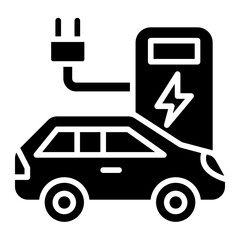 Vector Design Electronic Car Icon Style