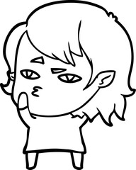 cartoon vampire girl