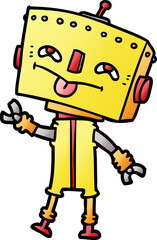 cartoon robot