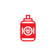 Dog Shampoo Bottle Solid Icon
