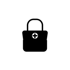 Bag Healthcare Kit Solid Icon