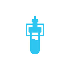 Blood Test Tube Solid Icon